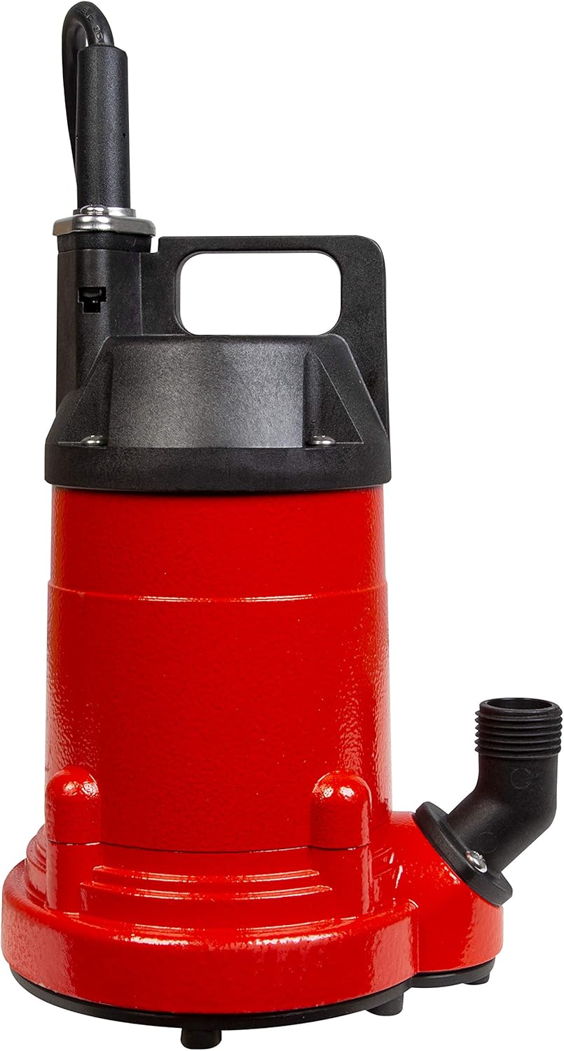 Red Lion RL25U 115 Volt, 1/4 HP, 1500 GPH Manual Aluminum Utility Pump with 10-ft. Cord, Red, 14942730
