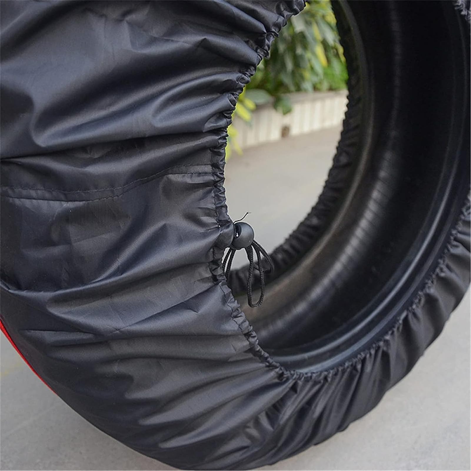 Coperture per pneumatici, set da 4, Copriruota universale, 1 Set di 4 Borse per Pneumatici, Set di 4 copripneumatici neri Premium, Impermeabile (Nero,L:19-23")