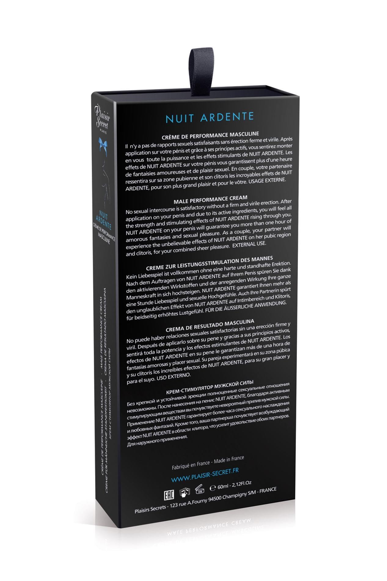 Plaisirs Secrets Crème de Virilité Masculine