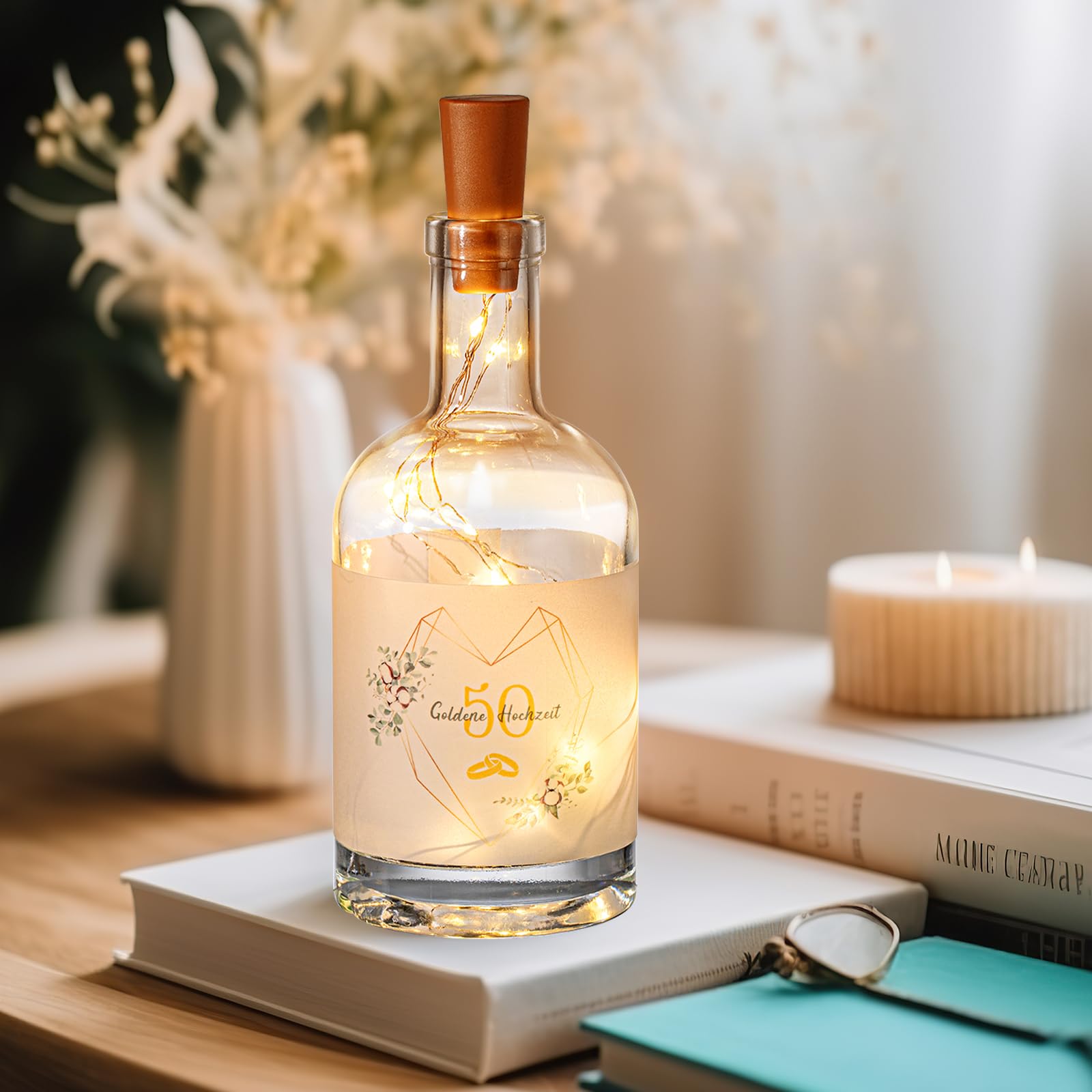 Luce Per Bottiglia A LED Con Scritta - Regalo Romantico Per Amiche, Compleanno O Natale