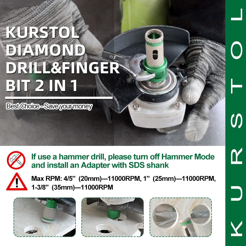 Diamentowa koronka wiertnicza – diamentowa frezarka palcowa 68 mm wiertło diamentowe wiertło diamentowe otwornice do porcelany, płytek, granitu, marmuru, wiercenia na sucho