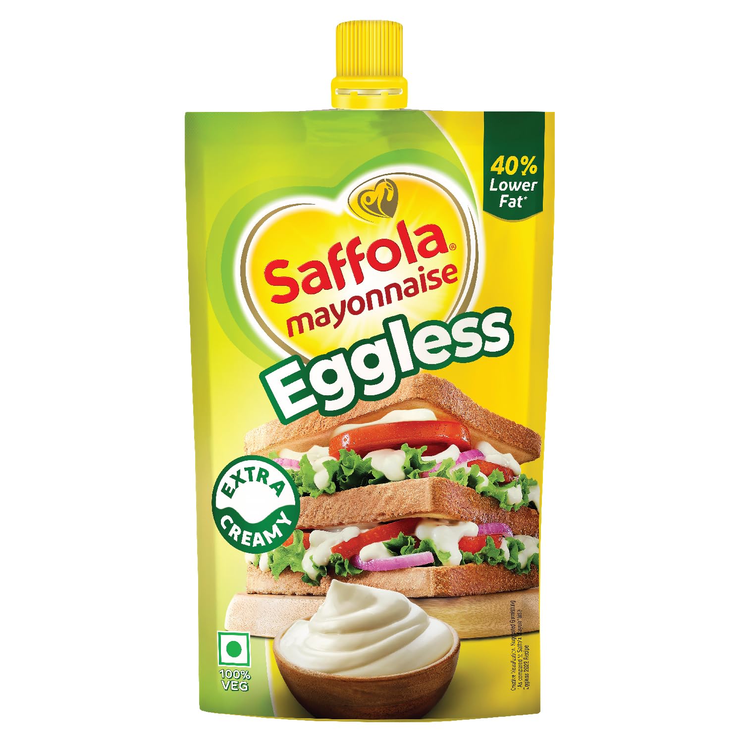 Saffola Mayonnaise Eggless | Extra Creamy & Tasty, 80Gm | Veg Mayonnaise For Sandwich, Wraps, Pastas, Burgers & A Dip (B09V2K6GHR) Amazon Price History, Amazon Price Tracker