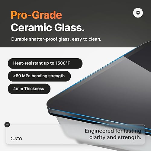 Miniatura 7 de TUCO Portable Induction Cooktop Burner Hot Plate Electric Stove with Shatter-Proof Ceramic Glass, LCD Sensor Touch, ETL Certified, 20 Cooking Modes,