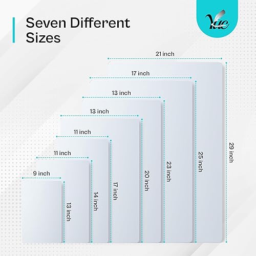 Miniatura 6 de Pizarra magnética pequeña para el refrigerador de 13 x 9 pulgadas, pizarra magnética de borrado en seco, pizarra blanca para refrigerador, pizarra