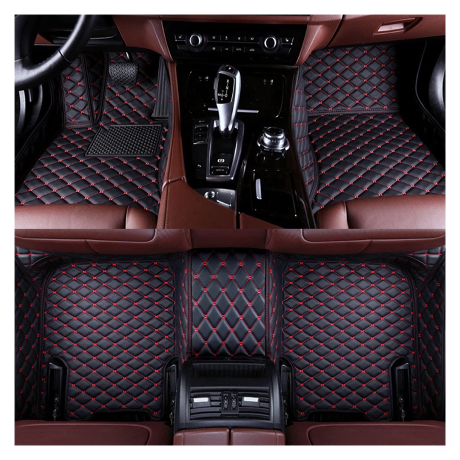 Tapis de sol voiture Mercedes GL GLA GLC GLE en moquette sur mesure luxe Noir Rouge