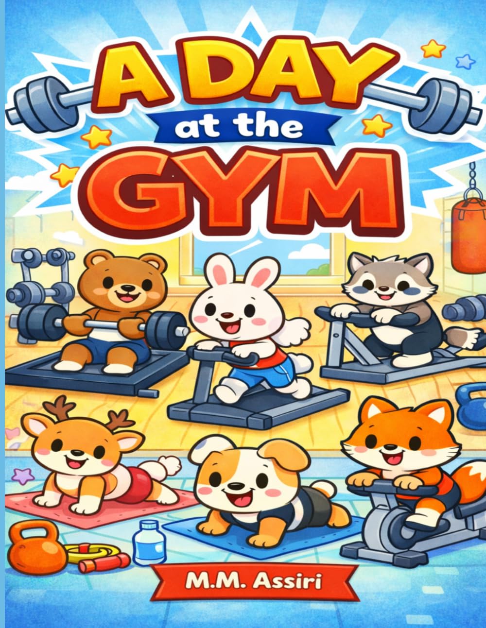 A Day at the Gym: A Coloring Book for Kids: Fun Fitness & Sports Activity Book – Creative Coloring for Toddlers and Preschoolers