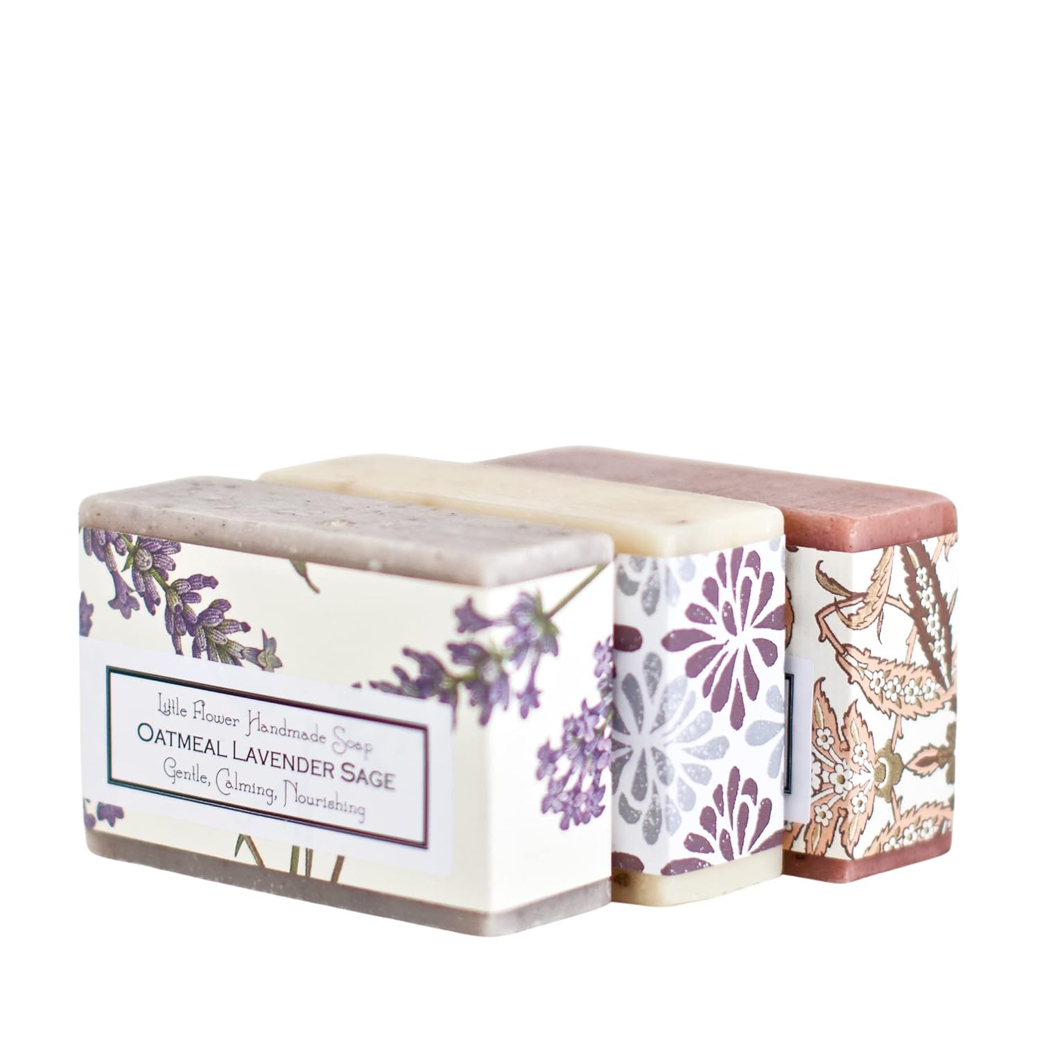 Bar Soap Gift Set of 3 Handmade Natural Essential Oil Soap Set - Christmas Gifts and Stocking Stuffers for Women