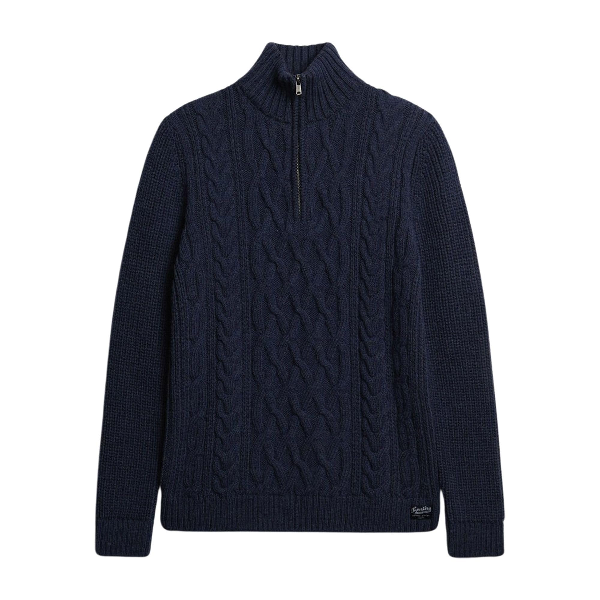 Superdry Jacob Cable Knit Half Zip Sweater Men - L