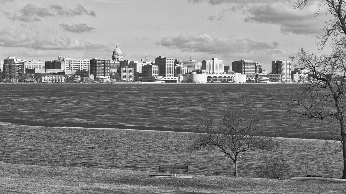 Capitol, Madison, Wisconsin across Lake Monona Photograph