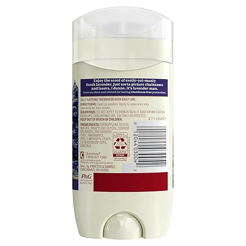 Miniatura 7 de Old Spice Desodorante para hombre sin aluminio con lavanda, 3 onzas (paquete de 3)
