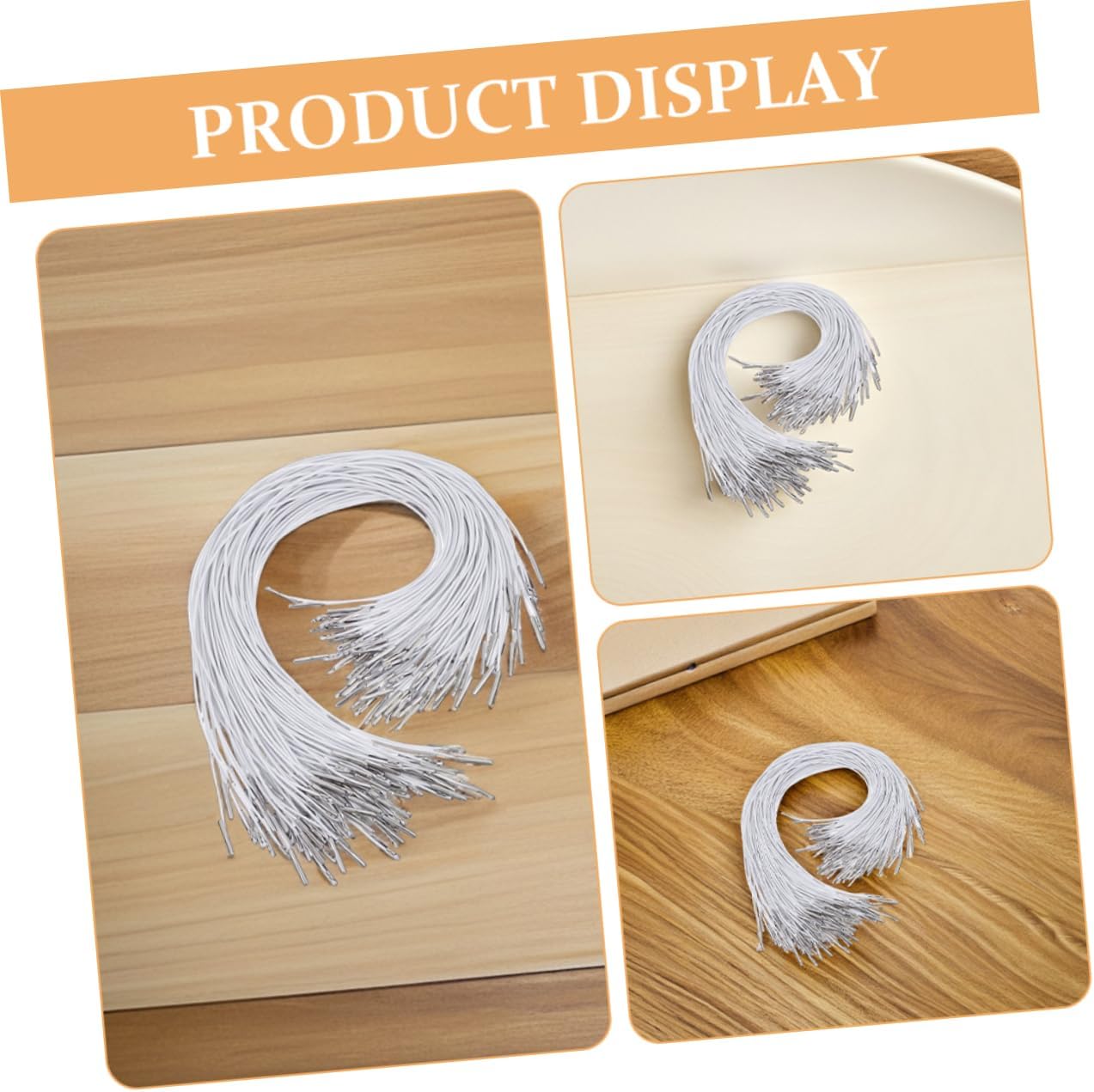 DOITOOL 150pcs Elastic Cords with Metal Ends Stretch Loop Band for DIY Crafts Mask Making Book Binding Party Hats and Outdoor Activities Versatile and Strap