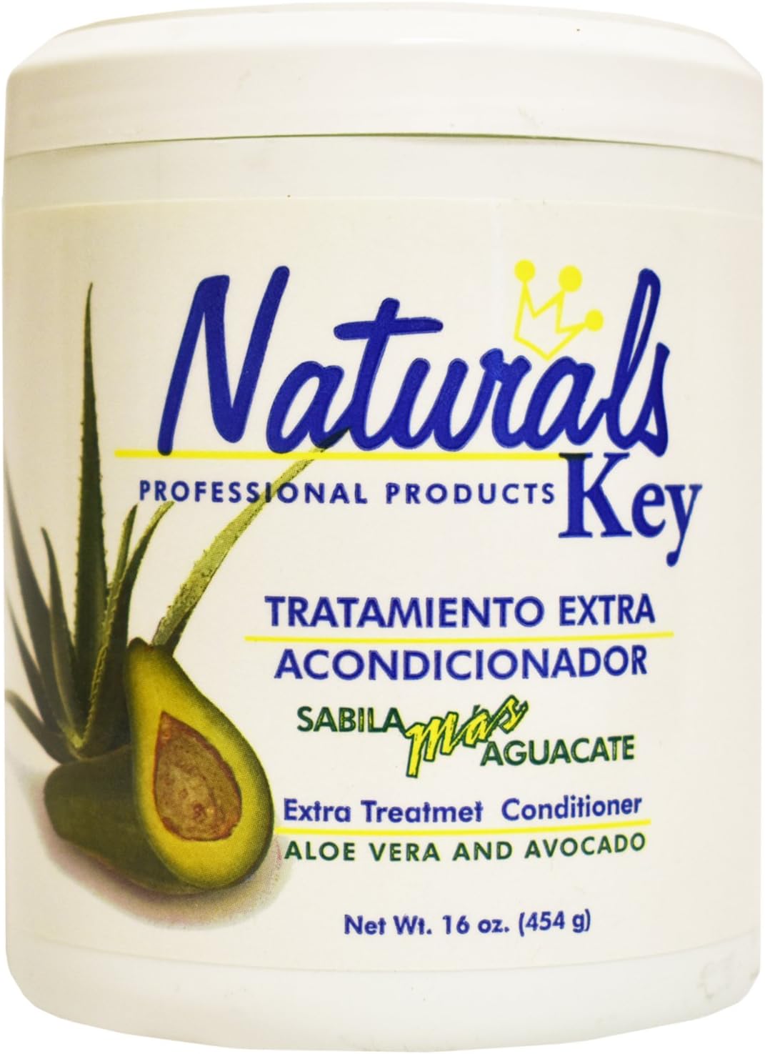 Dominican Hair Product Naturals Key Aloe Vera and Avocado Treatment Conditioner 16oz