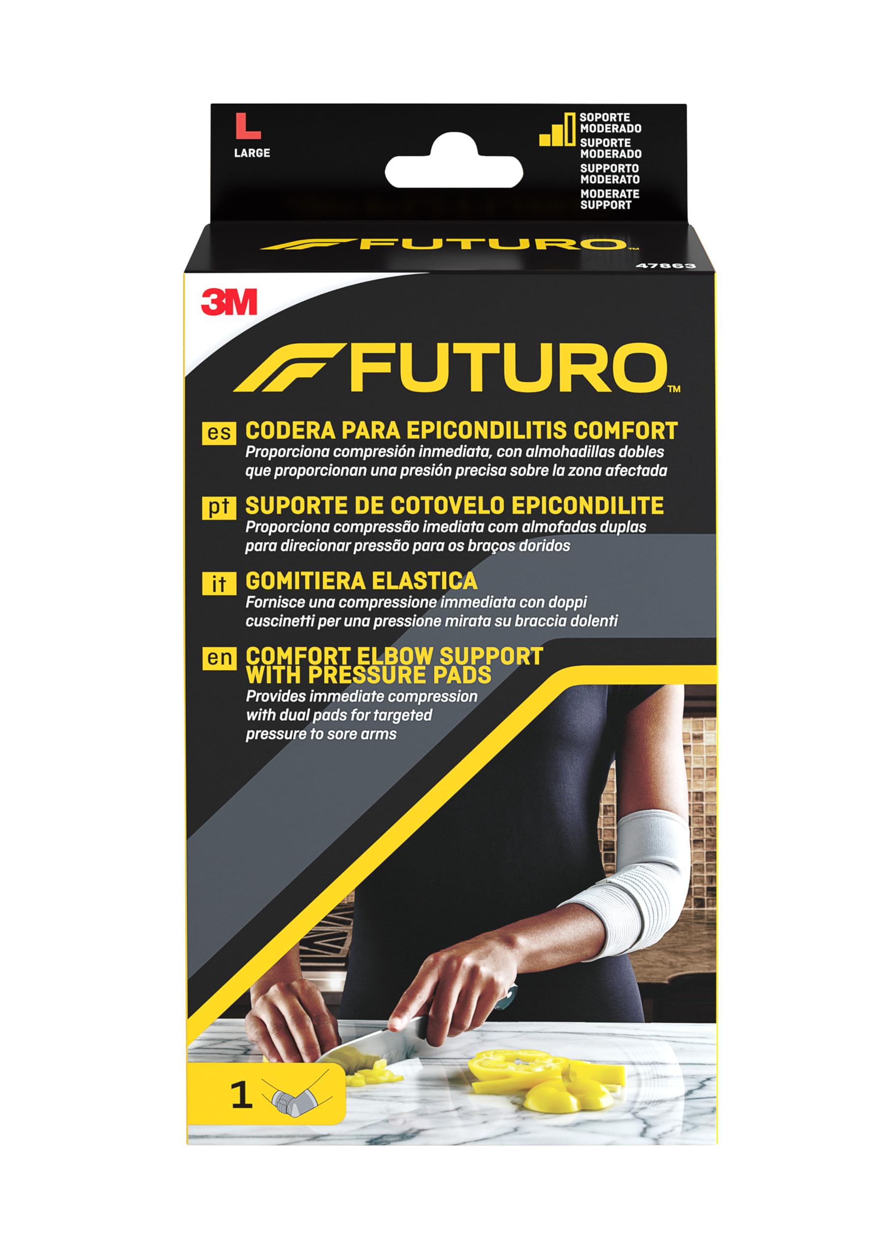 FUTURO Codera para epicondilitis Comfort 47863, L (27.9 - 30.5 cm)
