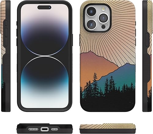 Vista 648 de Casely Funda para iPhone 15 Pro Jardín Secreto Flores mixtas Funda atrevida Compatible con MagSafe y botón de acción Jardín Secreto Floral