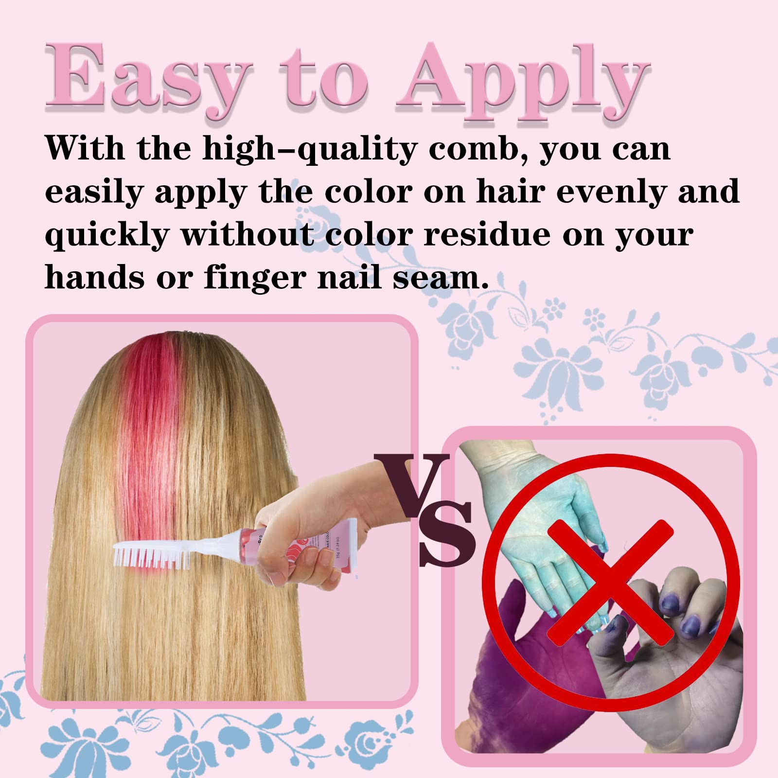 HaiolorPro Haarkreide, Haarkreide für mädchen und Erwachsene, temporäre haarfarbe Set für Kinder, Haarkreide Kinder Auswaschbar Ungiftig, Haarmascara für 4 Farben, Geeignet als Geschenk, Rollenspiel
