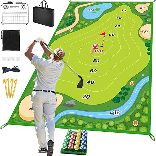Juego de astillado de golf, tapete de entrenamiento de golf para adultos, familia, niños, interiores y exteriores, juguetes de patio trasero disponible en Yaxa Venezuela