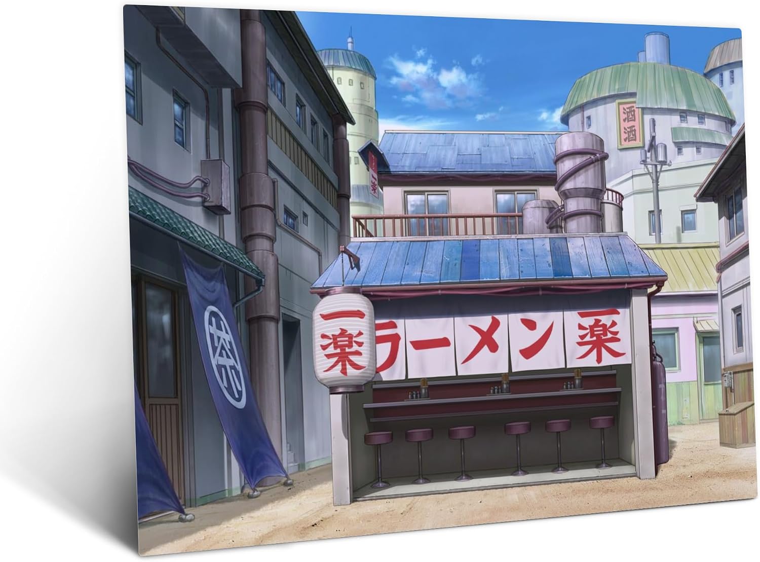 Displate Metal Poster NARUTO The Only Safe Place in Konoha Size L