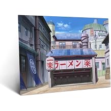 Displate Metal Poster NARUTO The Only Safe Place in Konoha Size M | Wall-safe magnetic mounting, no drilling or tools. Easy to mount, artwork, wall decor home living room, bedrooms, offices.