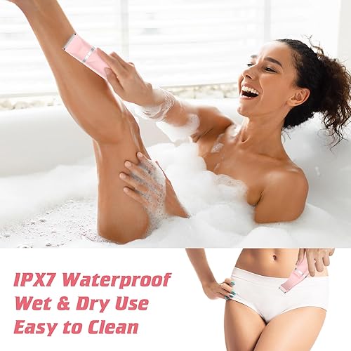 Miniatura 4 de 3 in 1 Bikini Trimmer for Women, Painless Facial Hair Removal, Electric Razors for Womens Pubic Hair, Cordless Body Shaver for Face, Underarm, Leg,