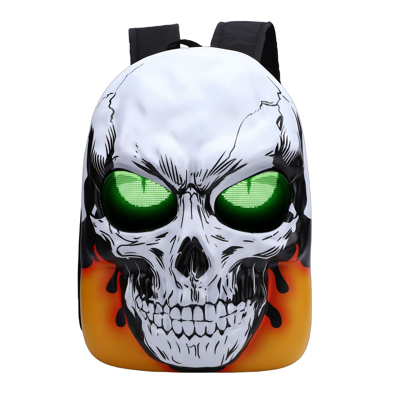 YWBL-WH Zaino LED Programmabile, Borsa da Moto Personalizzabile con Guscio Rigido con Alimentazione USB, Ideale per Viaggi e Spostamenti