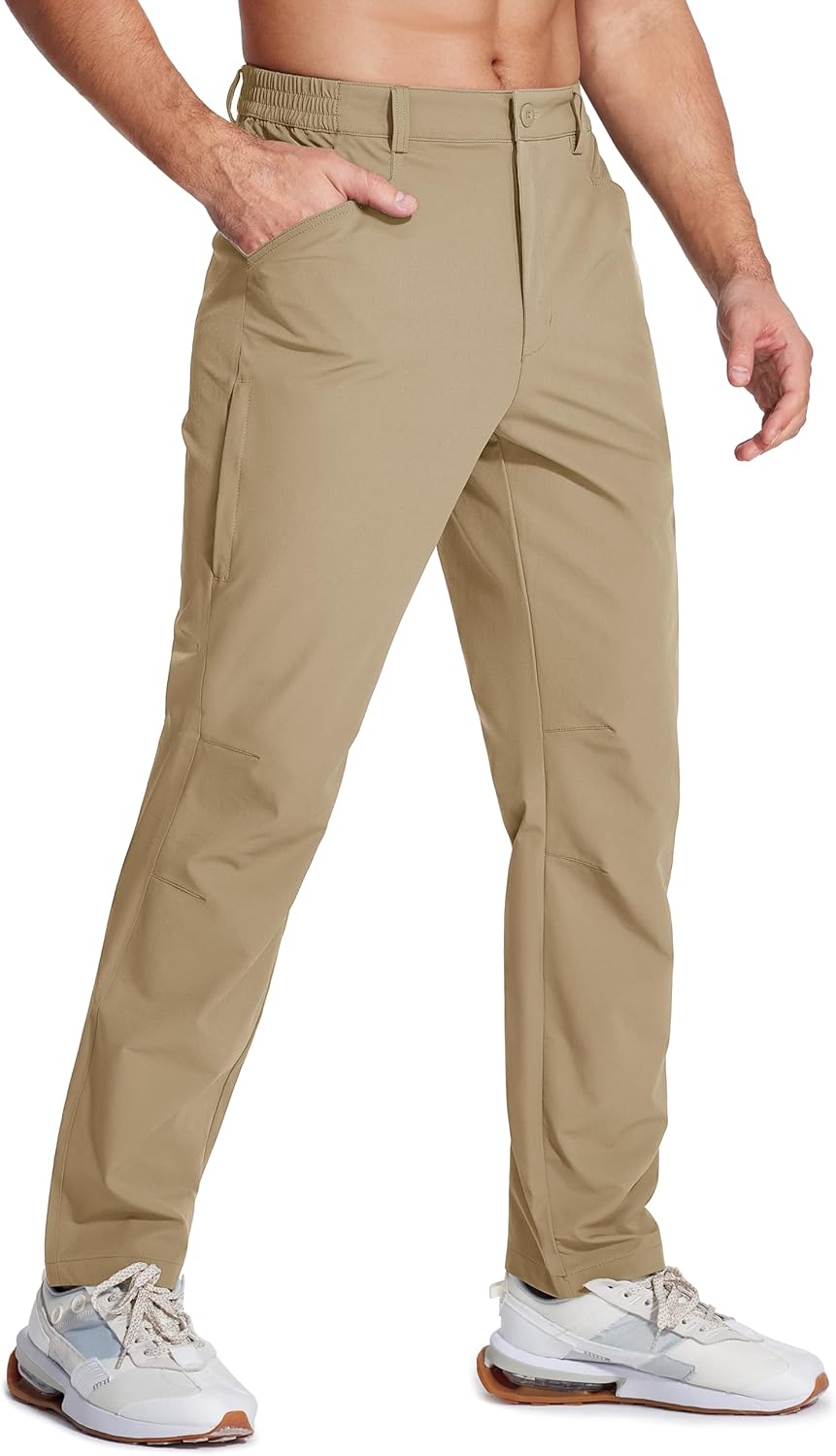 MAGCOMSEN Men's Lightweight Hiking Pants with 4 Pockets Water Resistant Quick Dry Fishing Travel Work Outddoor Pants