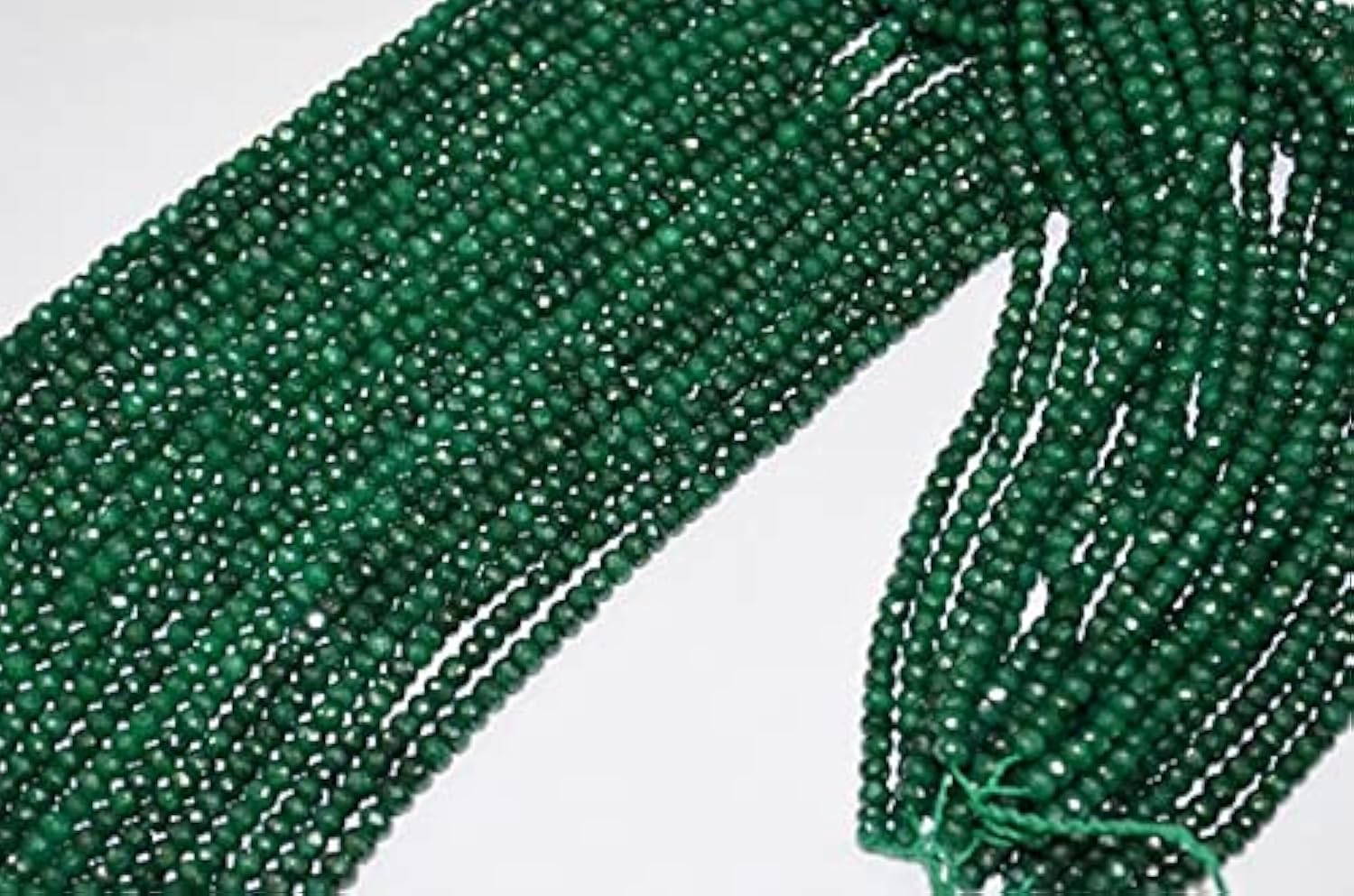 Rondelles d'émeraude véritable de 5mm pour créer vos propres colliers bohèmes chics