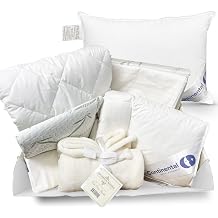 Continental Bedding Toddler Cozy Nest Down Deluxe Bundle Gift Set Down Pillow, Down Duvet, Mattress Pad and Protectors, and Throw Blanket - Ensure Serene Sleep for Your Little One Small, Down