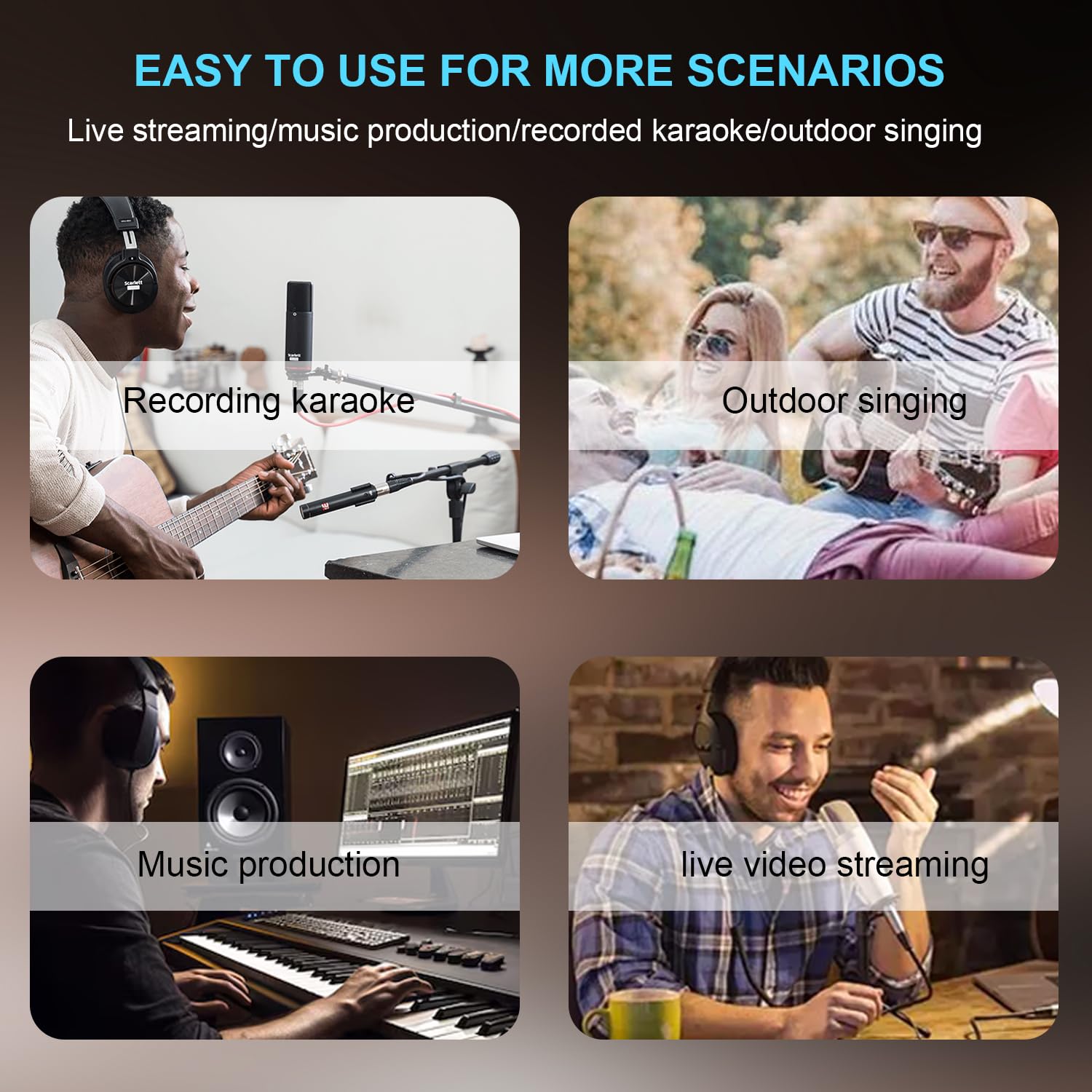 MW-6 White 6 Channel Professional DJ Audio Mixer, Portable Controller Mixer with DSP 99 Preset Effects for Live Streaming, Podcasting, Family Party, Music Recording