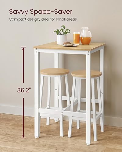 Miniatura 10 de VASAGLE Mesa de bar, mesa de comedor de cocina pequeña, mesa de pub de parte superior alta, mesa de cóctel de altura para sala de estar, fiesta,