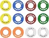 GMWD Power Cage Magnetic Position Markers, 1 Inch Power Rack Reminder Labels, Squat Rack Magnets Identifier Rings for Home Gym5 Pairs