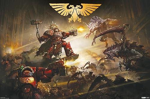 Miniatura 1 de Trends International Warhammer 40K - Póster de pared de la batalla de Baal, 14.72 x 22.37 pulgadas, versión premium sin marco