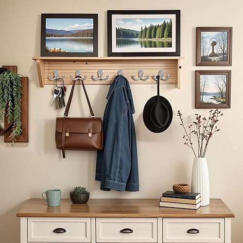 Miniatura 2 de Ganchos de pared para colgar  Paquete de 25 ganchos plateados de doble punta para montar en la pared  Ideal para sala de estar, dormitorio, cocina,