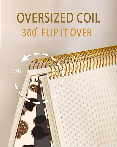 Vista 29 de iampanda Cuaderno de diario en espiral, encuadernación fuerte de doble alambre con papel de primera calidad para niñas y mujeres, lindo cuaderno