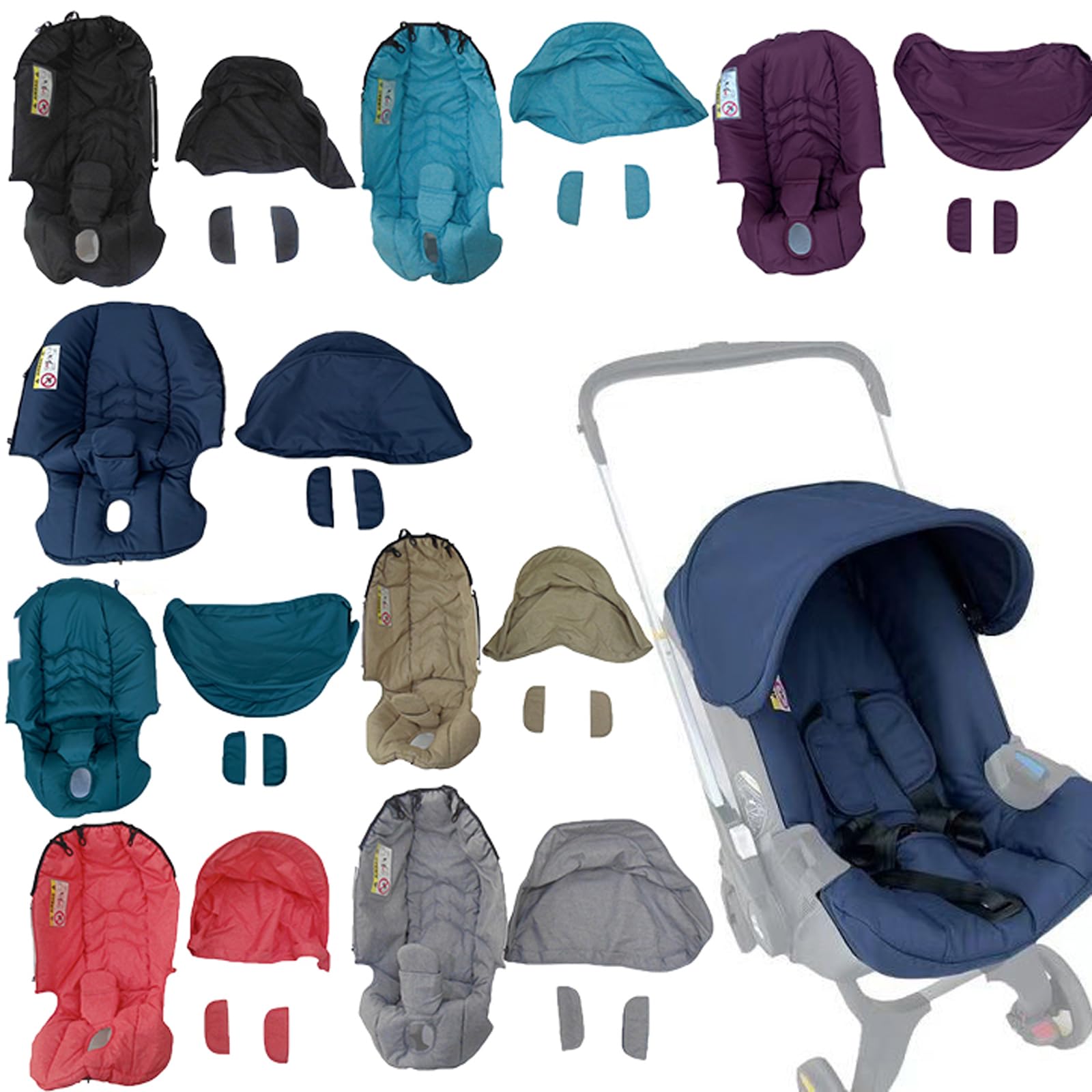 Warm Stroller Sleeping Cushion Cold Weather Toldder Size Foldable Sleeping Cushion Multi Use Cold-Proof Baby Seat Cover Stroller Sunshade Rain