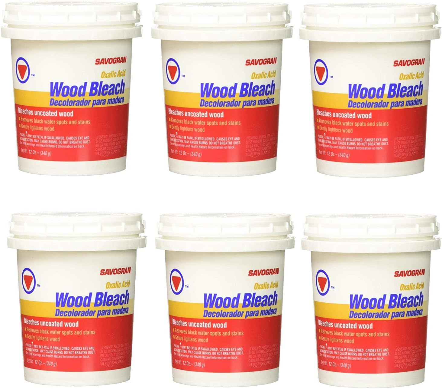 10501 Wood Bleach, 12 oz, 6 Pack
