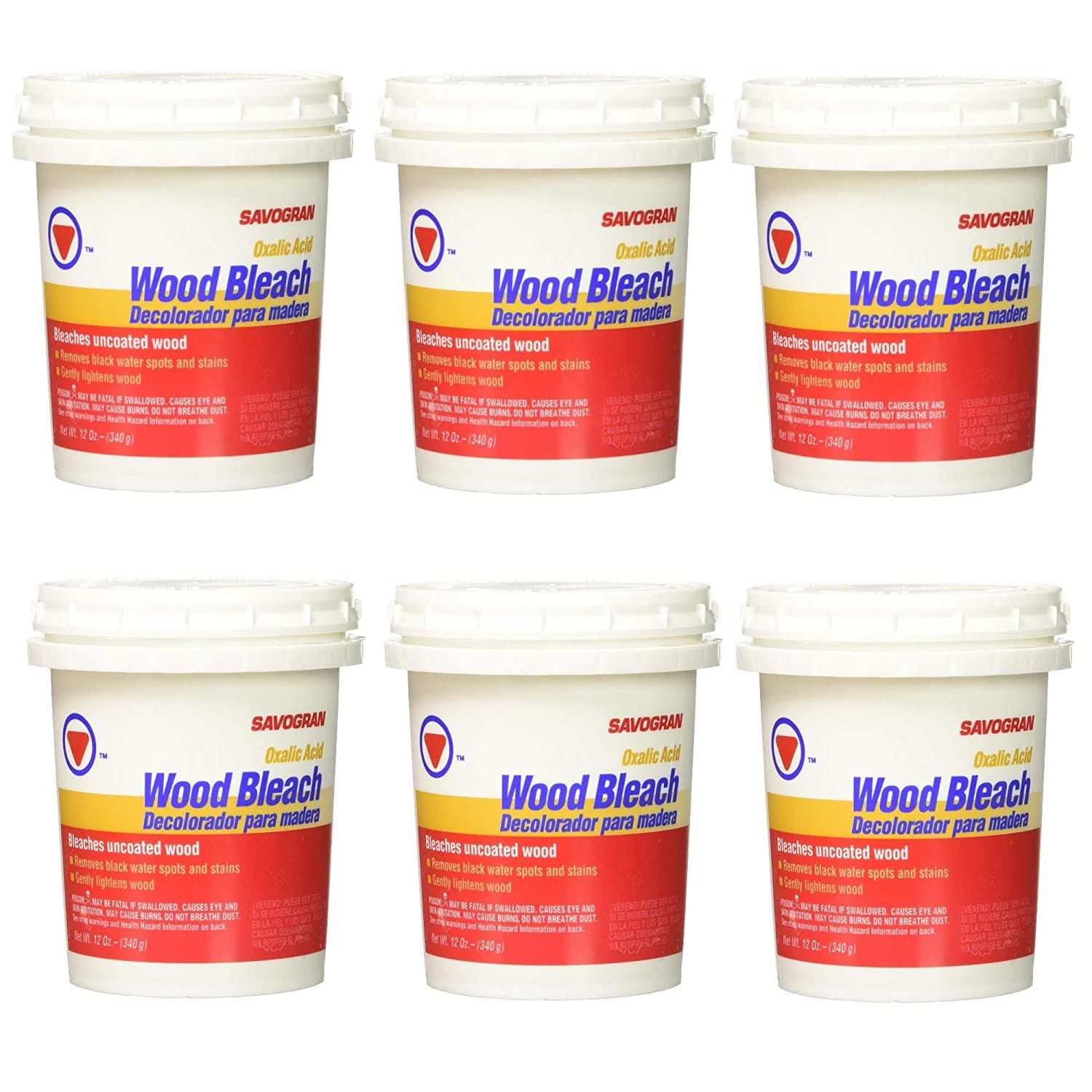 Savogran 10501 Wood Bleach, 12 oz, 6 Pack