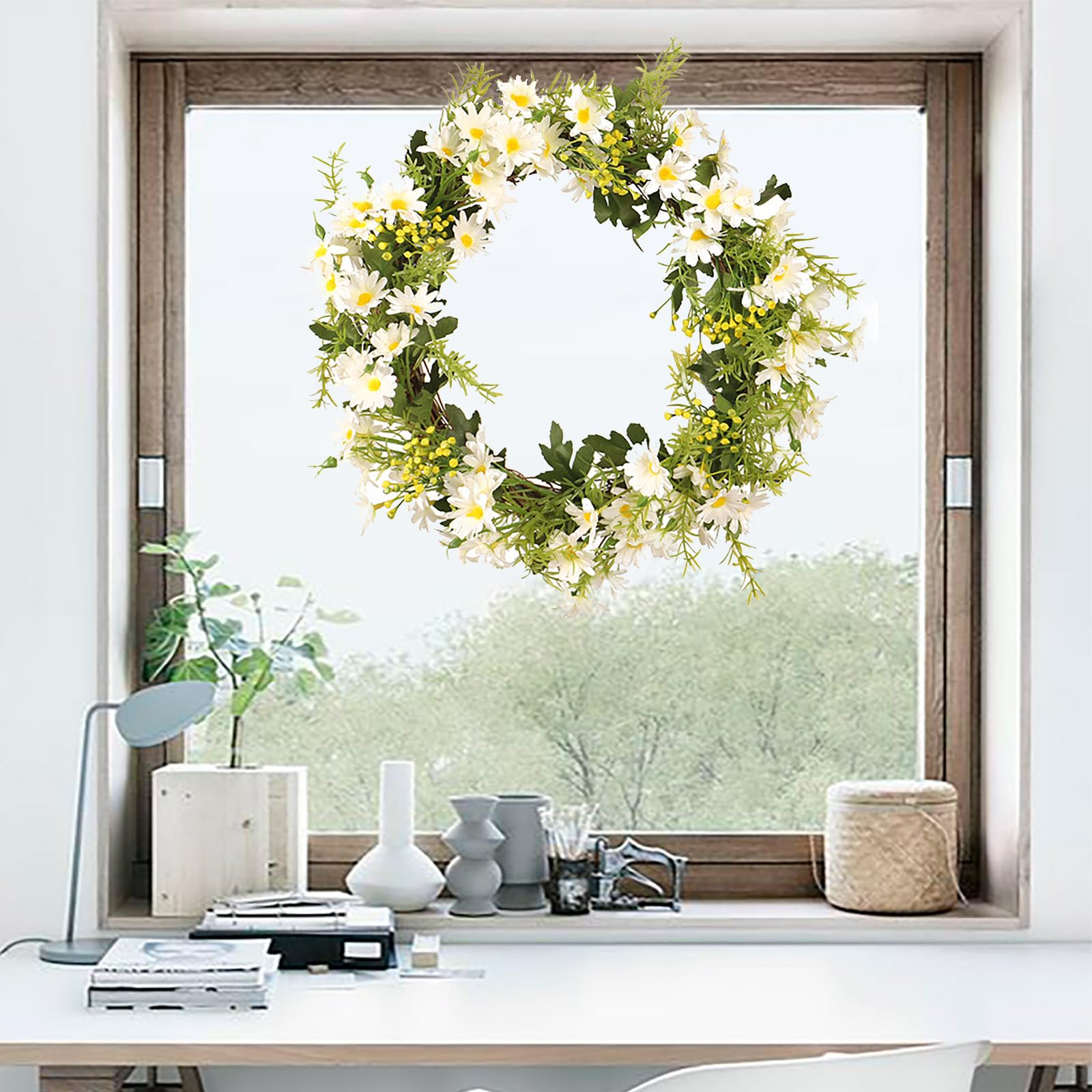 Guirlande De Tulipes Violettes, Tulipes Lilas Artificielles Pour Porte D'entrée, Couronnes De