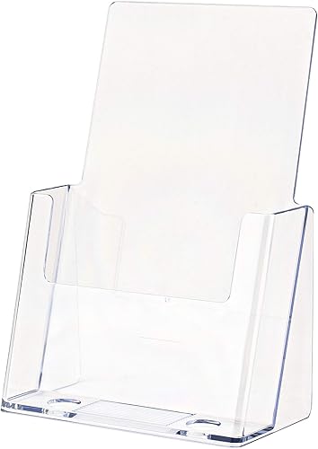 Vista 11 de Marketing Holders Soporte para folletos de 4.25 pulgadas, contenedor triple para mostrador, literatura, catálogo, soporte para menú, folletos