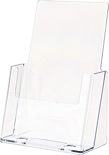 Brochure Holder for 6 Inch Literature Graphic Media Paper Sign Display Stand Maps Menu Organizer Promotional Literature Pamphlets Flyers Leaflets by Marketing Holders