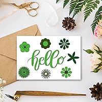 Vista 6 de Whaline Paquete de 18 hojas de tela de fieltro suave y gruesa para manualidades, paquete de fieltro verde surtido para proyectos de arte de retazos