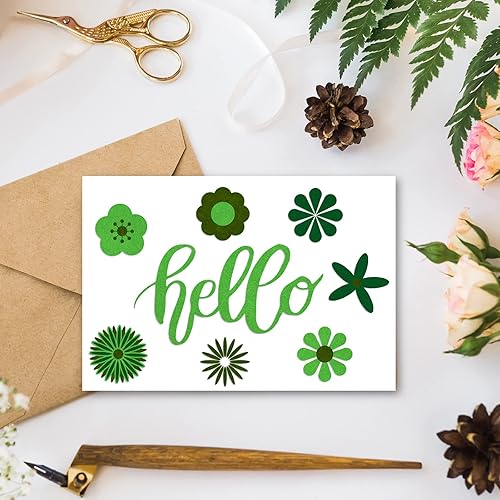 Miniatura 6 de Whaline Paquete de 18 hojas de tela de fieltro suave y gruesa para manualidades, paquete de fieltro verde surtido para proyectos de arte de retazos