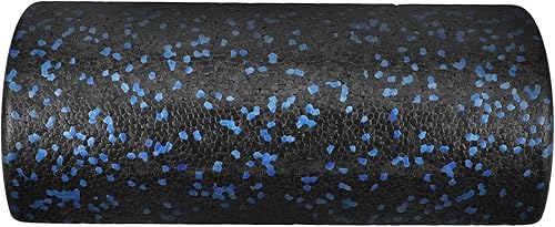 Milisten Rodillo de espuma para masaje muscular de espalda, medio rodillo para yoga, fitness y entrenamiento de equilibrio, diseño cómodo para