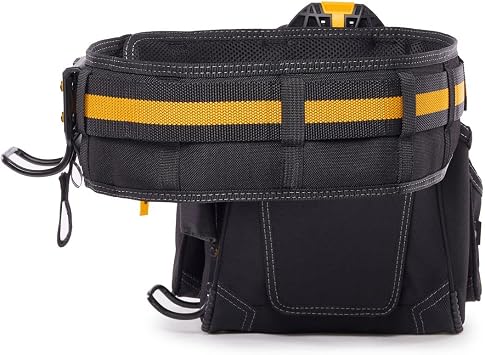 ToughBuilt - 3-piece Handyman Tool Belt Set - Heavy Duty, and Durable - 2 Cliptech Pouches and Padded Toolbelt - (TB-CT-102-3P-UK)