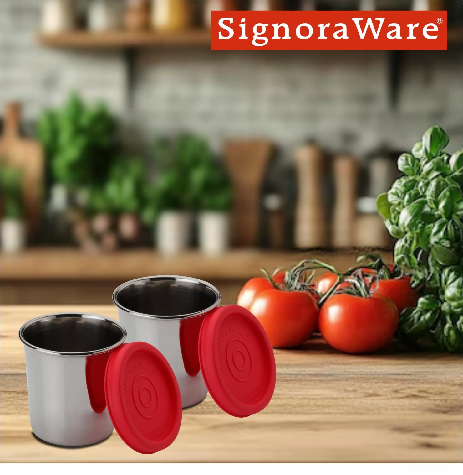 SignoraWare Nano Stainless Steel Containers - Airtight & Leakproof -2 SignoraWare Nano Stainless Steel Containers - Airtight & Leakproof -2