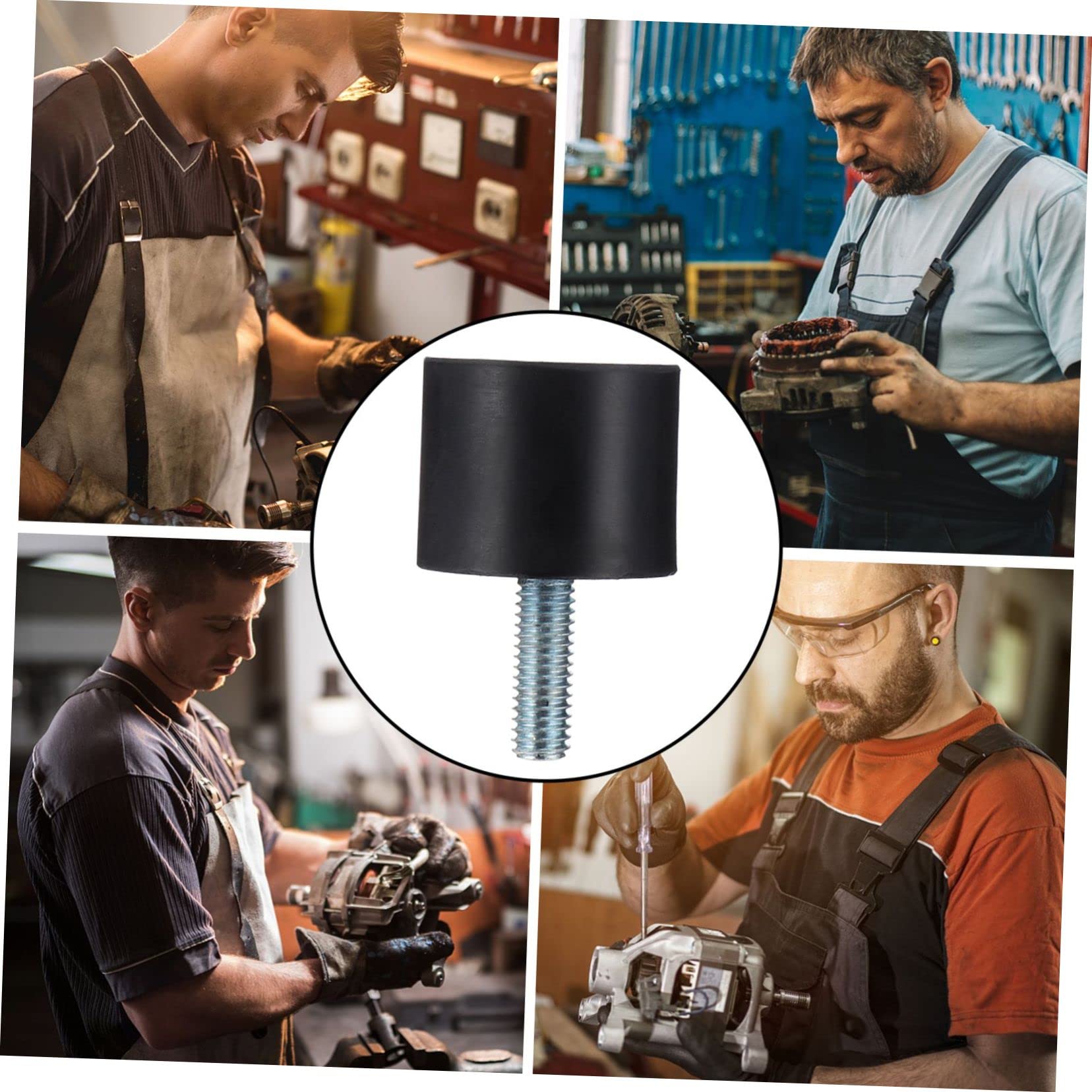 Unomor 3sets Generator Pad Vibration Pads Thread Rubber Mounts Blocks for Machines 4pcs*3