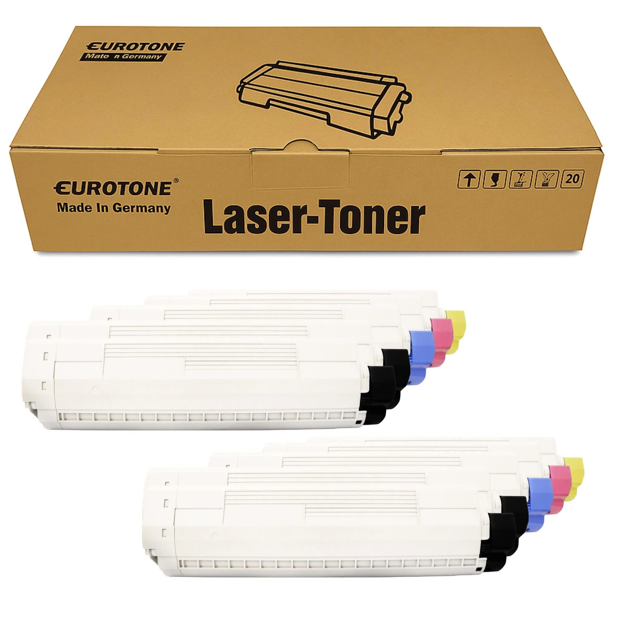 Eurotone 10x toner kompatybilny z Oki MC 853 873 jak zestaw kartridży do drukarek