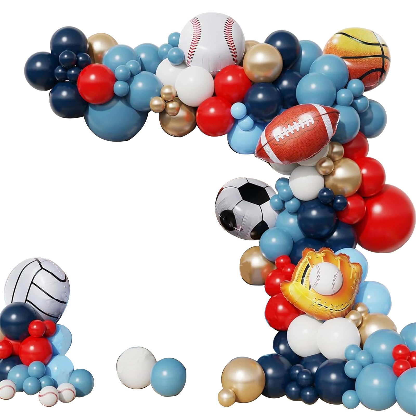 127PCS Mermaid Birthday Decorations Mermaid Balloon Arch Kit Under the Sea Balloon Garland Kit Blue Balloons Purple Balloons for Under the Sea Party Decorations — view 25
