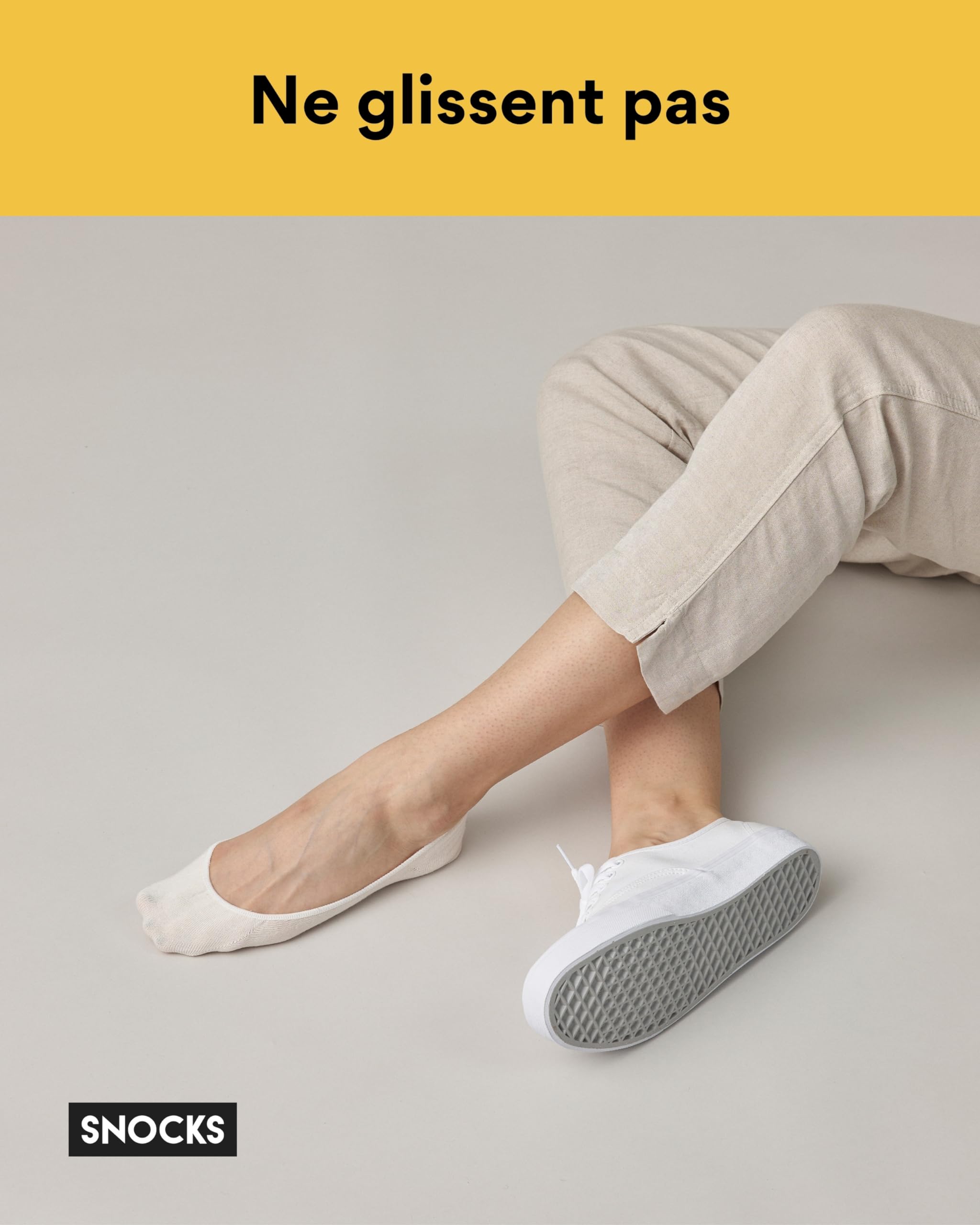Snocks Protège Pieds Femme - Chaussettes Invisibles Femme: Confortable et Agrèable à Porter - Protege Pied Femme - Socquettes Femme et Chaussette Invisible Homme
