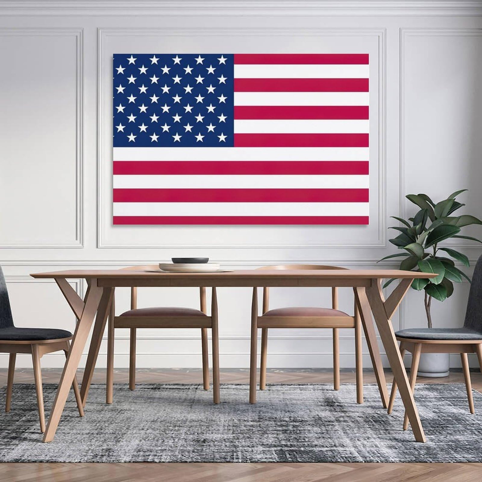 Amazon.co.jp: アメリカ 国旗 星条旗 壁画 キャンバス絵画 アート
