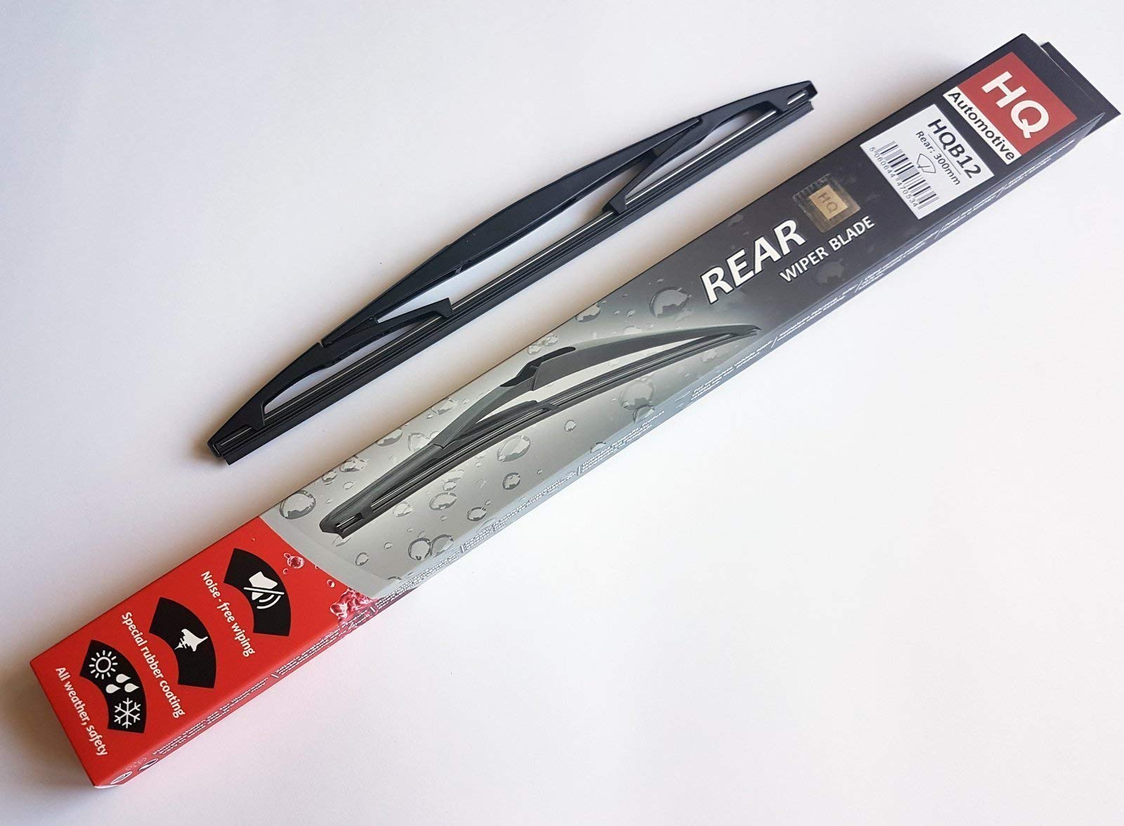 HQ AUTOMOTIVE rear wiper blade HQB12 | fits: BMW Series 1 F20 2011-up, Citroen C-Crosser 2007-2013, C-Zero 2010-up; HONDA CR-V 2018-up; Mitsubishi i-Miev 2010-up; Peugeot 4007; Jeep Wrangler 2018-up